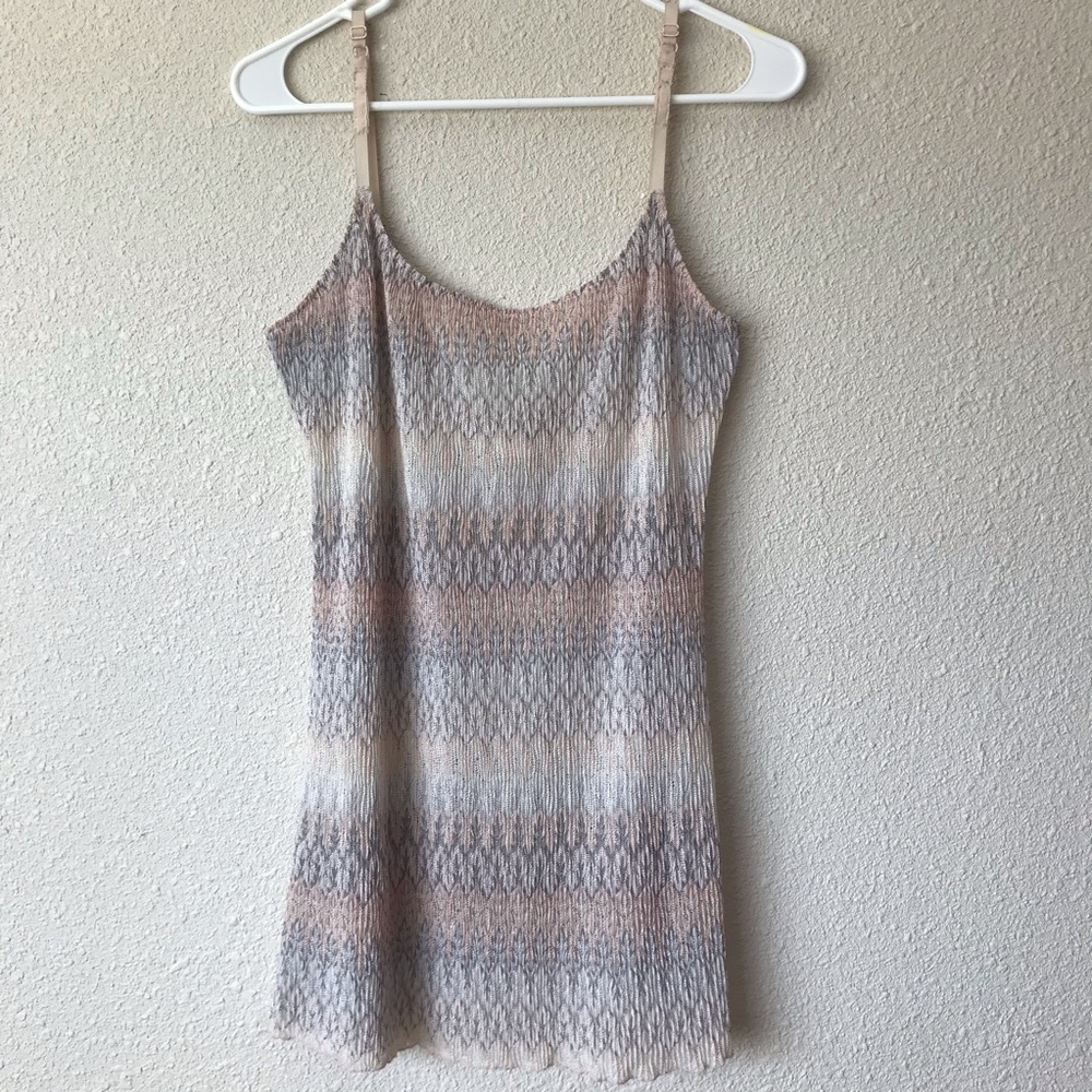 Intimately Free people sheer knitted zigzag cami